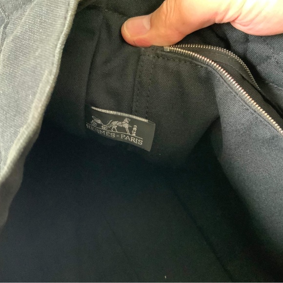 ❤️ HERMES FOURRE TOTE CLOTH BAG ❤️ SMALL SIZE - Picture 8 of 12